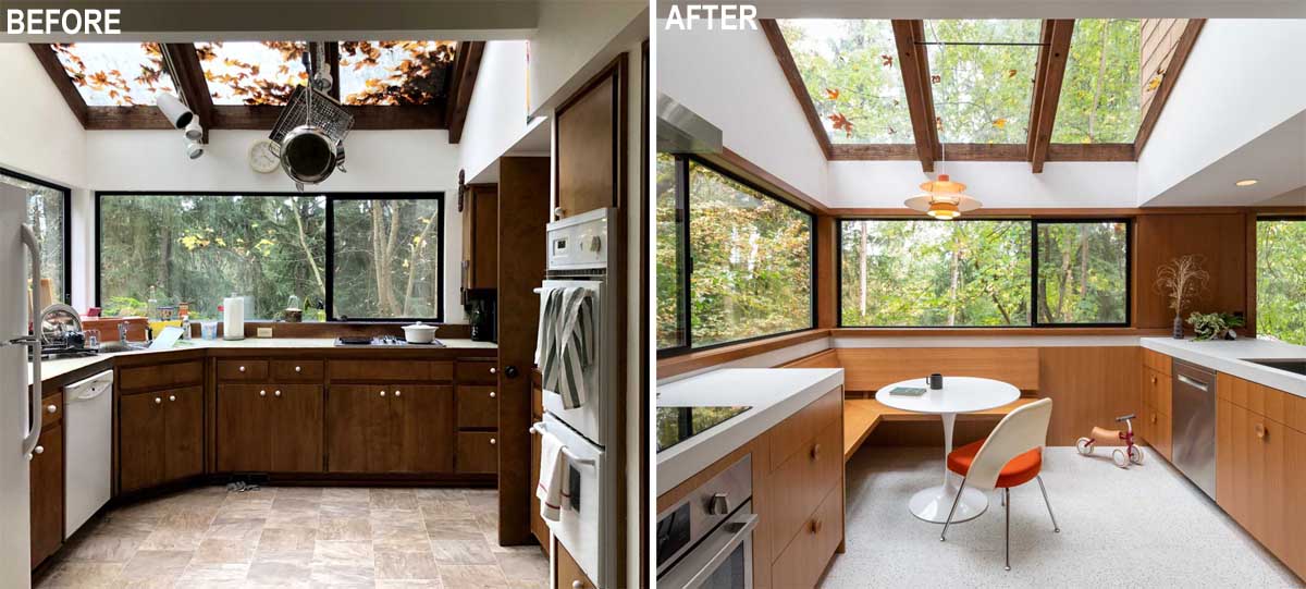 Before & After - A Kitchen And Bathroom Remodel For This 1970s Home