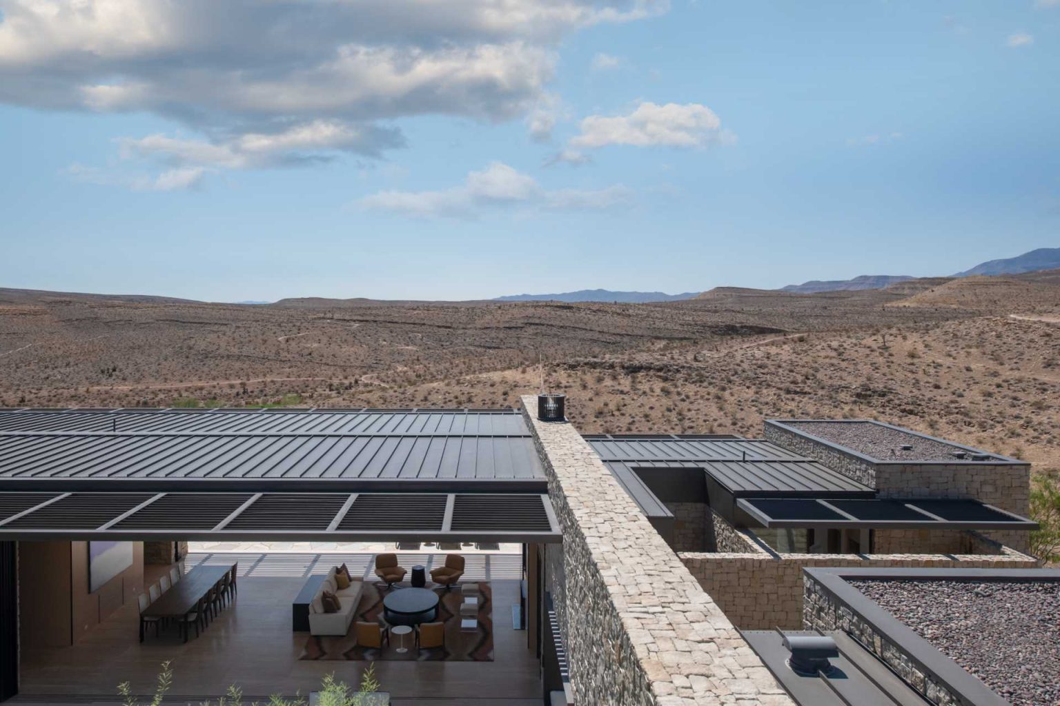 The Surrounding Desert Was Blended Into This Modern Home