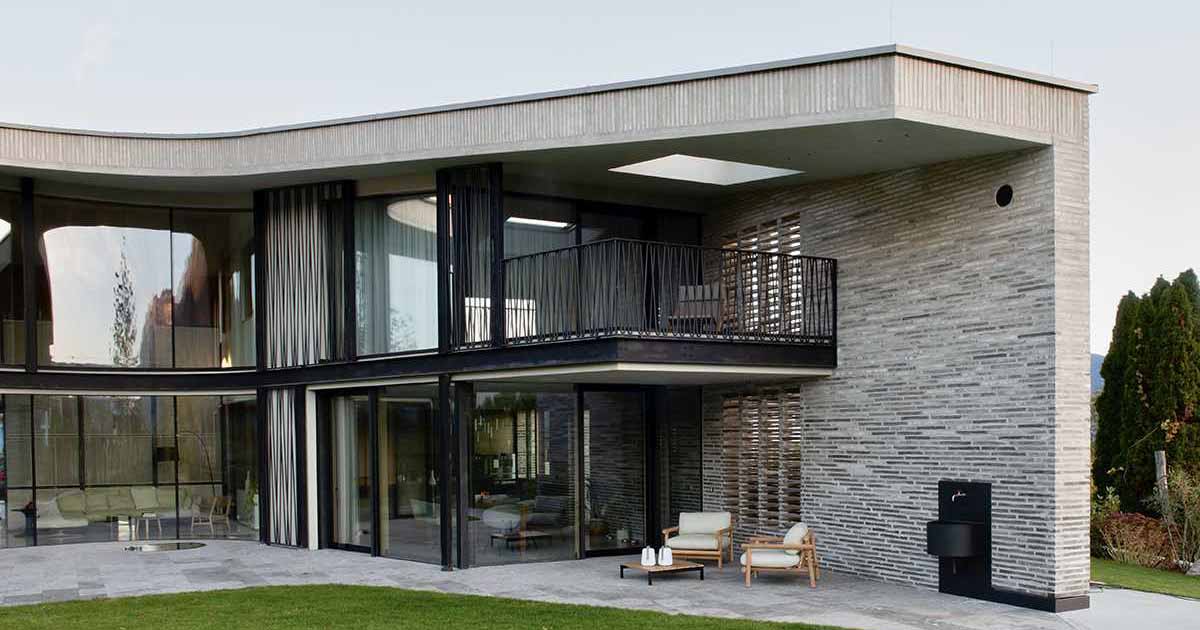 Handmade Elongated Bricks Cover The Exterior Of This Home