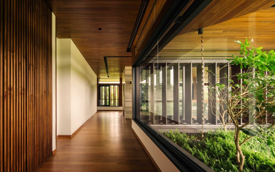 Plants Were Integrated Into This Home's Design To Give It The Feeling 