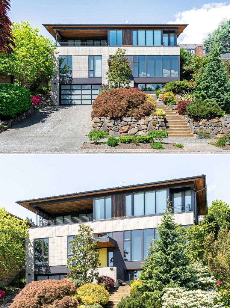 Before & After - A 1960s Split-Level Turned Three-Story Home In Seattle
