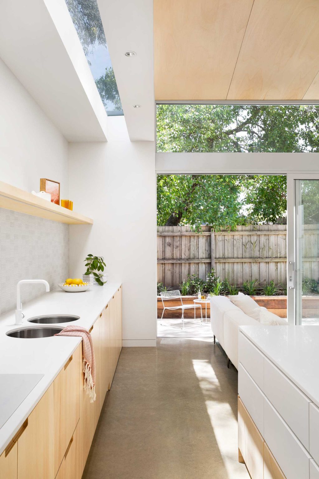 This Kitchen Island Was Designed With Built-in Seating