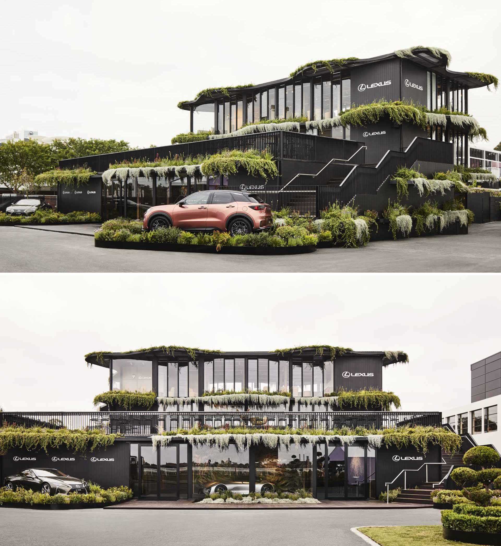 Drawing inspiration from the Australian landscape, Koichi Takada Architects designed a three-storey modular building that has over 1,000 native Australian plants and flowers on its facade.