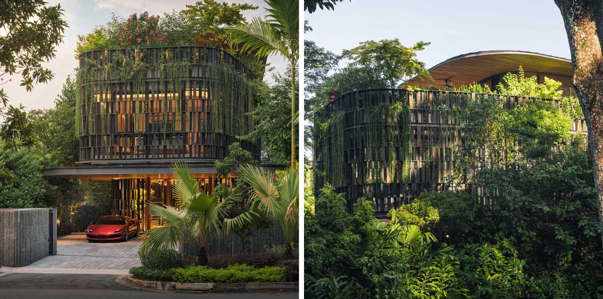 A Lot Of Plants Have Been Integrated Into The Design Of This Home In Singapore