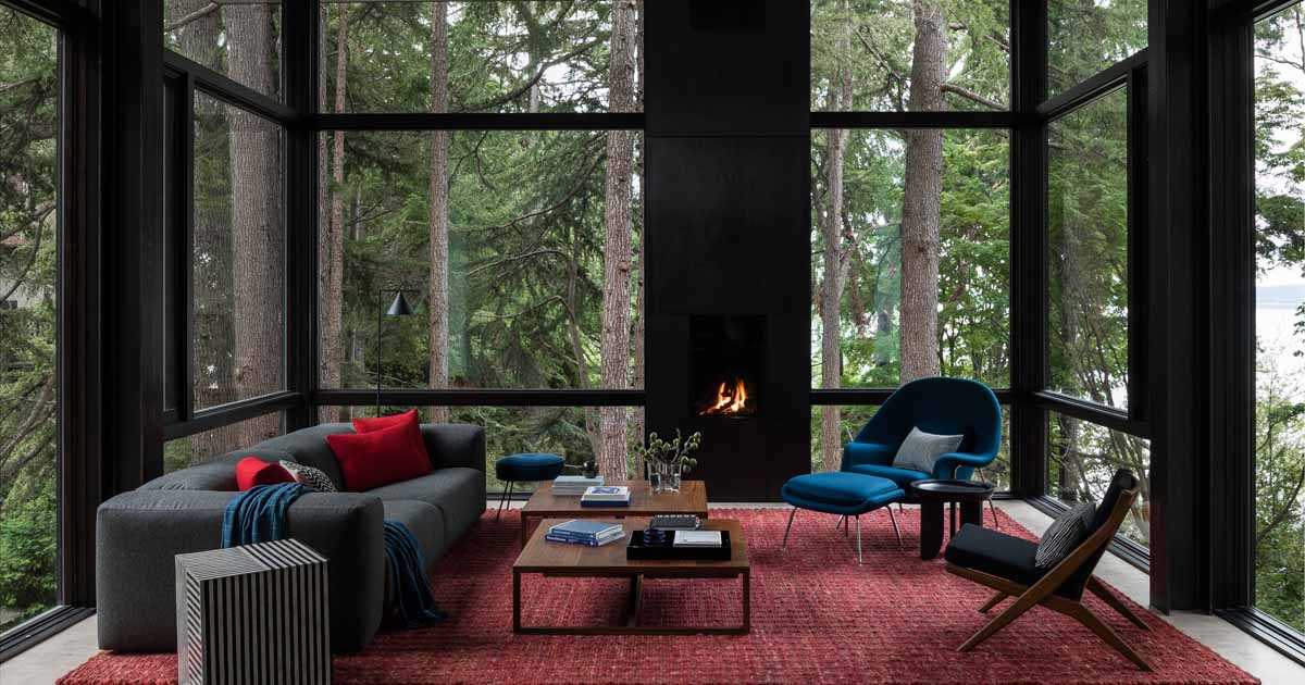 A Living Room That Floats Above The Forest Floor Is A Remarkable Feature Of This Home