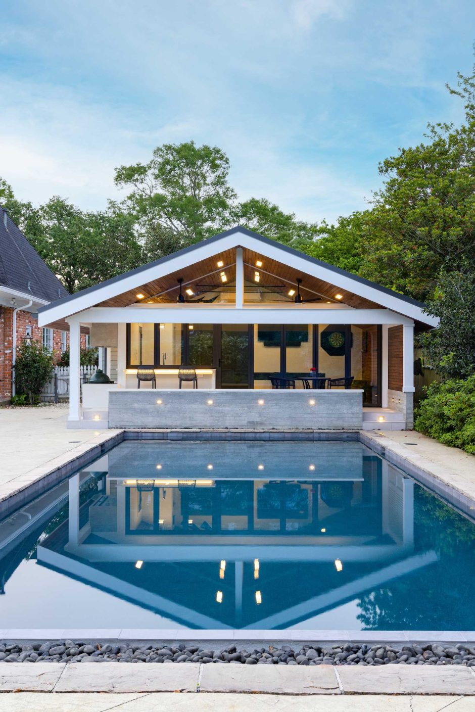 Before + After - A Garage Transformed Into A Pool House