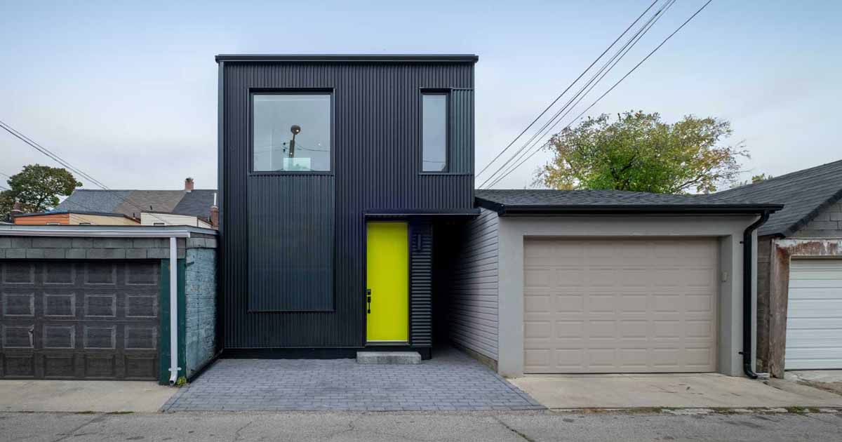 A Small Laneway House Designed For A Narrow Property In Toronto