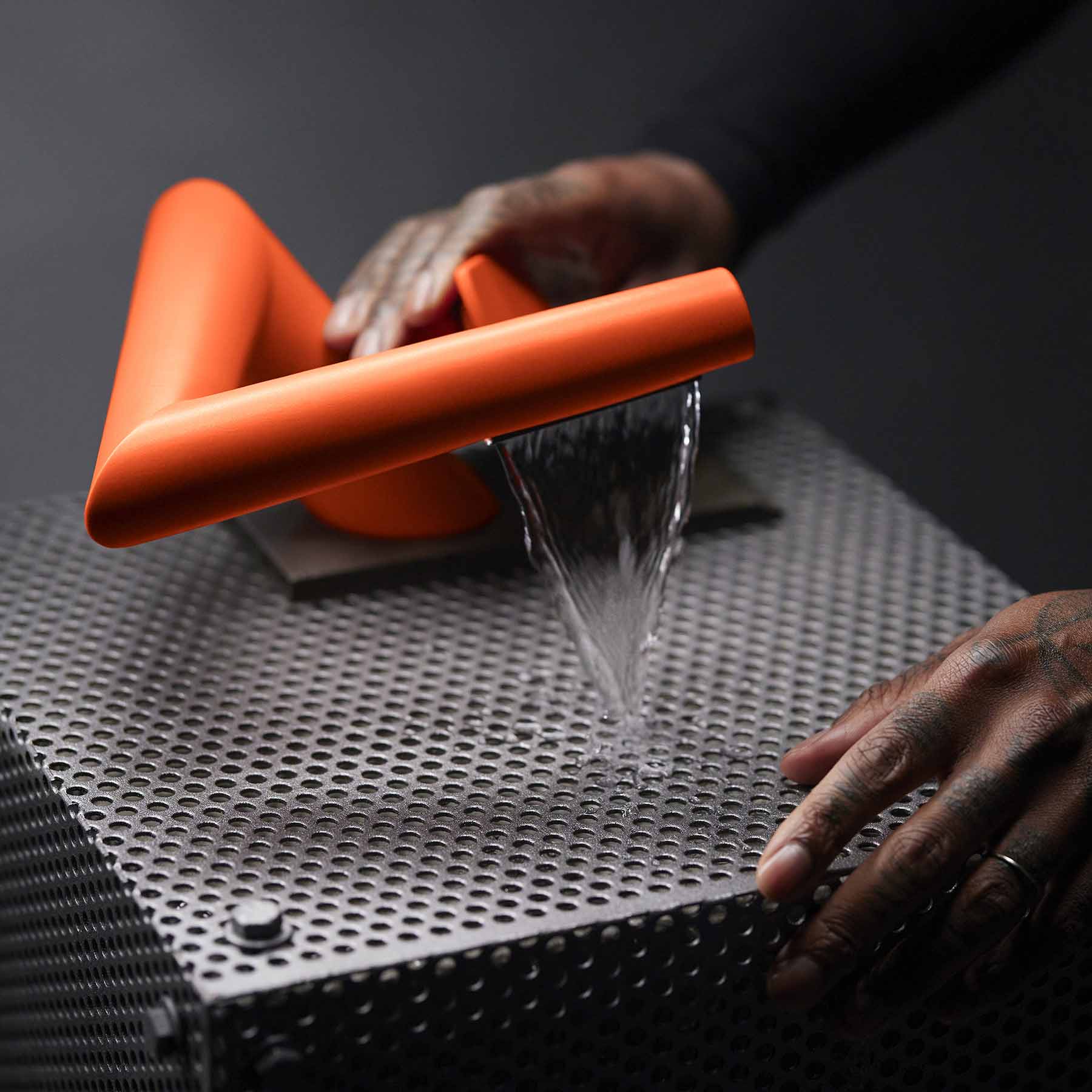 Combining dynamic gesture with advanced engineering, Formation 01 takes a familiar object and reimagines it as a functional sculpture in Kohler's dynamic Neolast composite material.