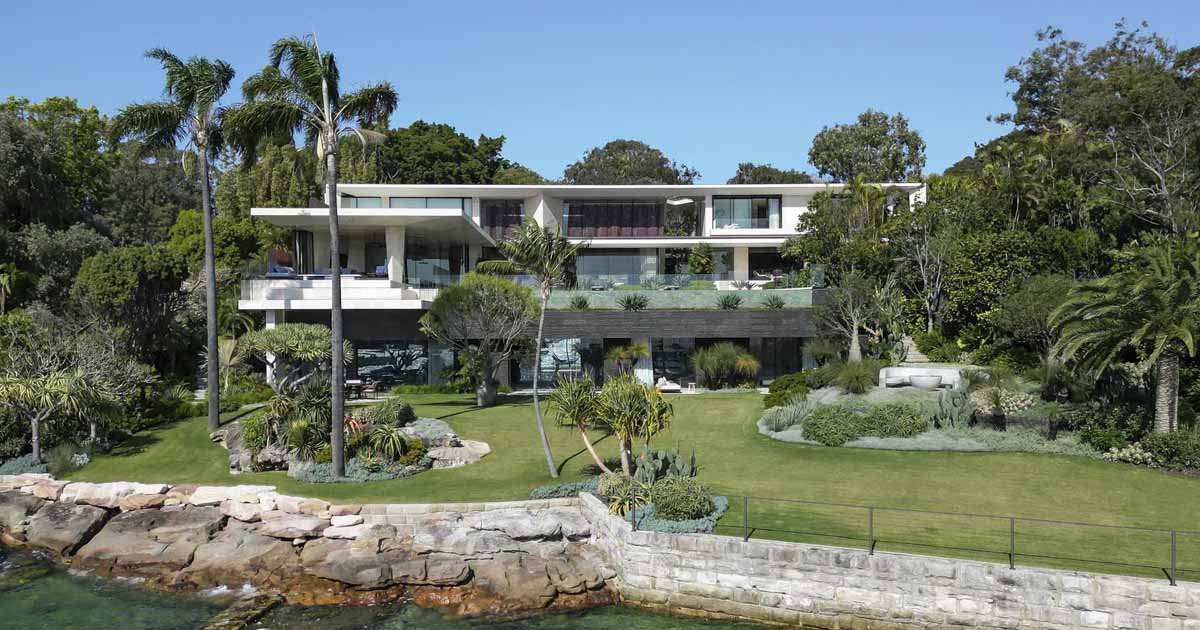 Stone Covers The Exterior And Interior Of This Harbourfront Hideaway