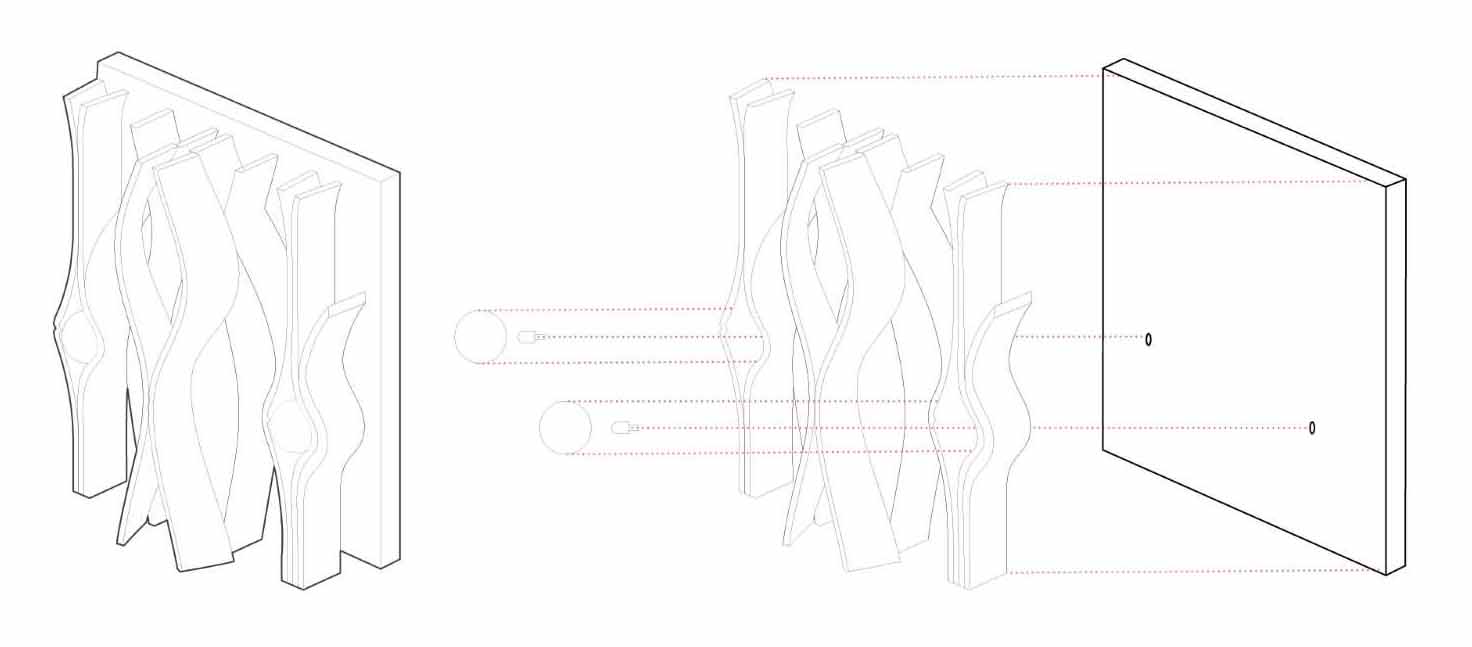 Design diagrams for a modern retail store.