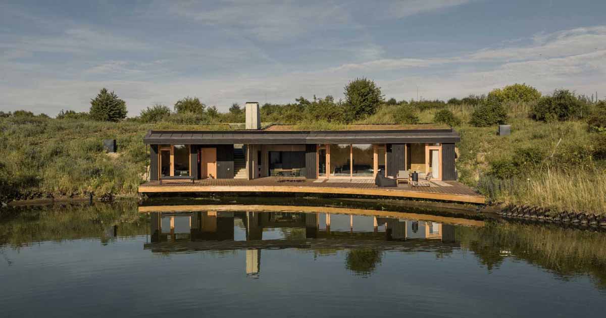 Architect office Hello Wood has sent us photos of a small modern house they completed that's tucked away in the lush rural landscapes of Hungary.