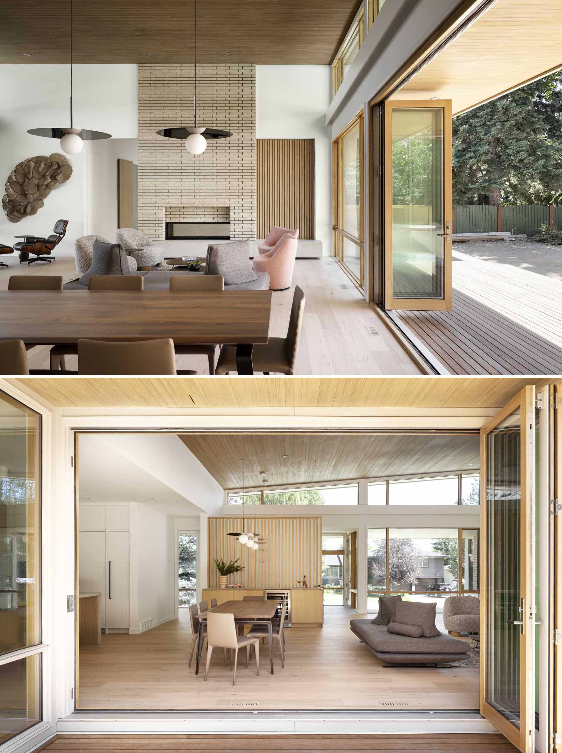 This great room features a folding TESORO wall that opens to the huge back deck.