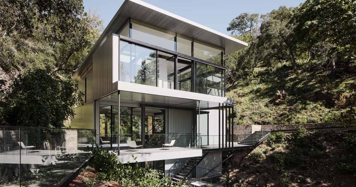 This Modern Home Is Suspended Over A Creek