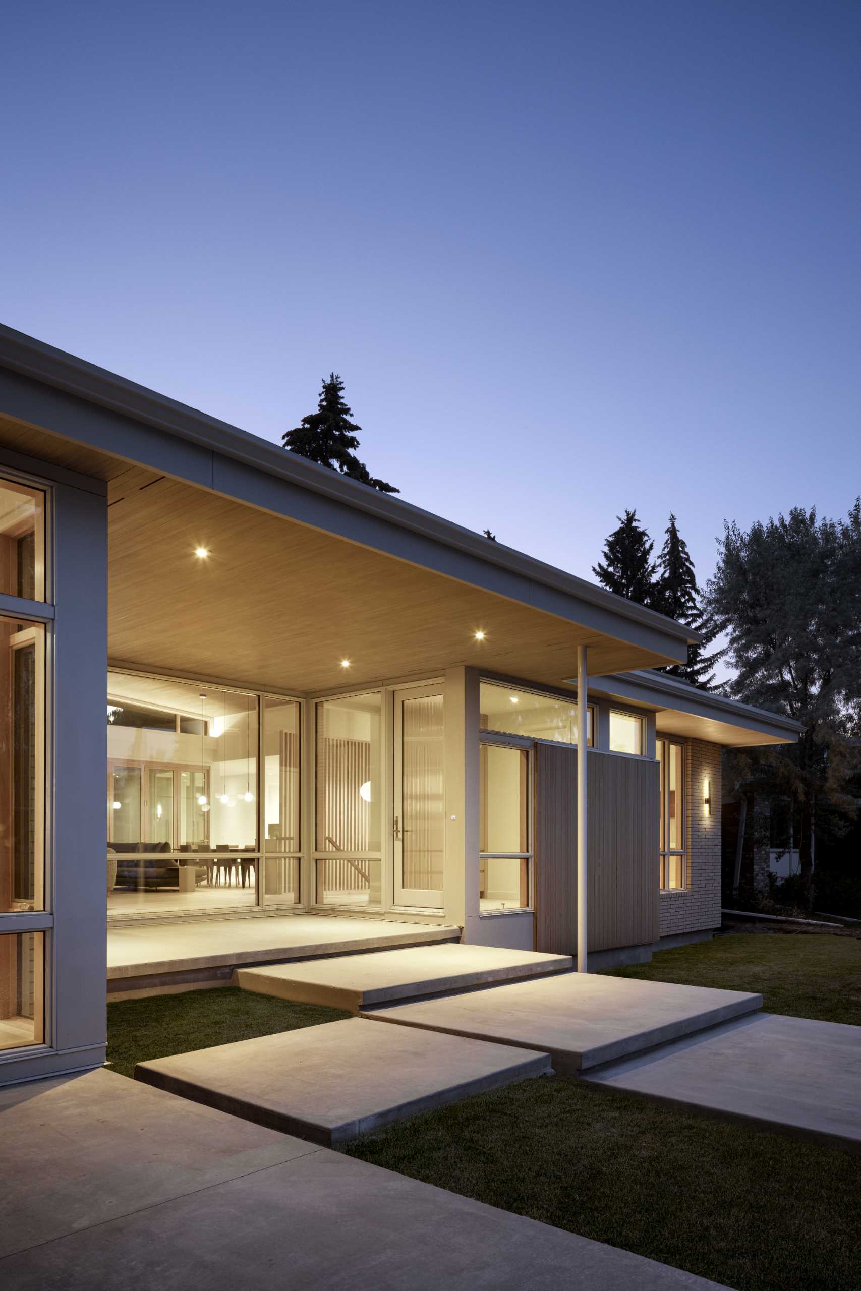 The design of this home was inspired by the long, horizontal lines of the classic California bungalow, and includes an open floor plan and the amenities of a modern build.