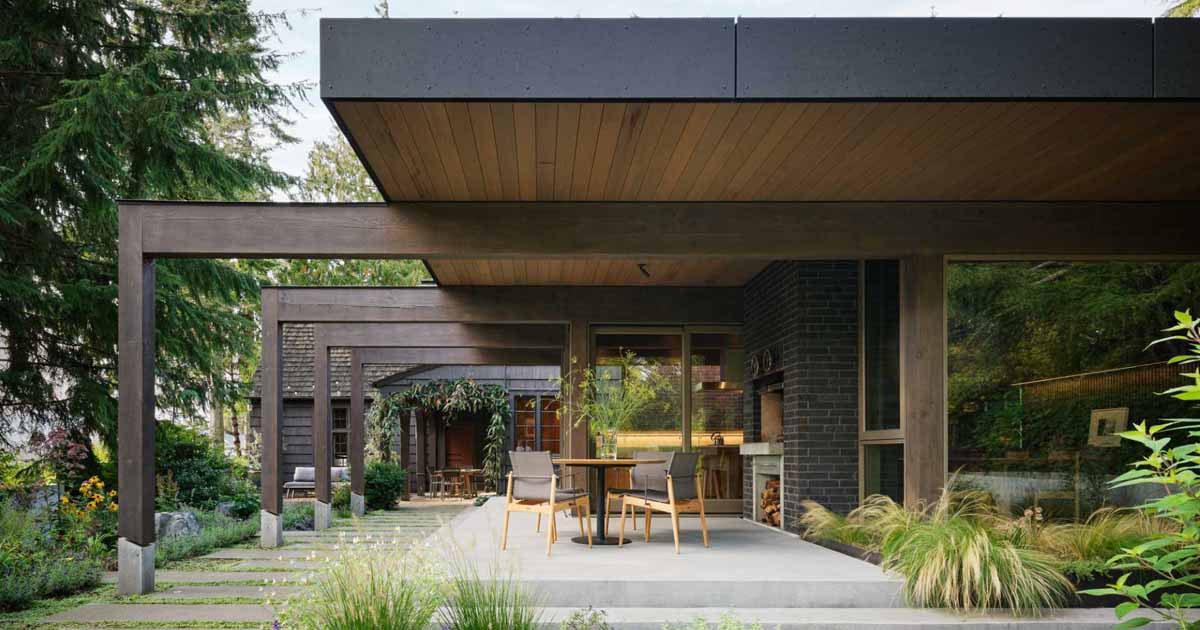 An Extension To This 1933 Home Creates A New Kitchen And Outdoor Terrace