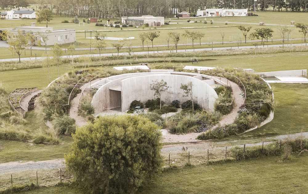 A Home Designed To Walk Up And Around The Green Roof