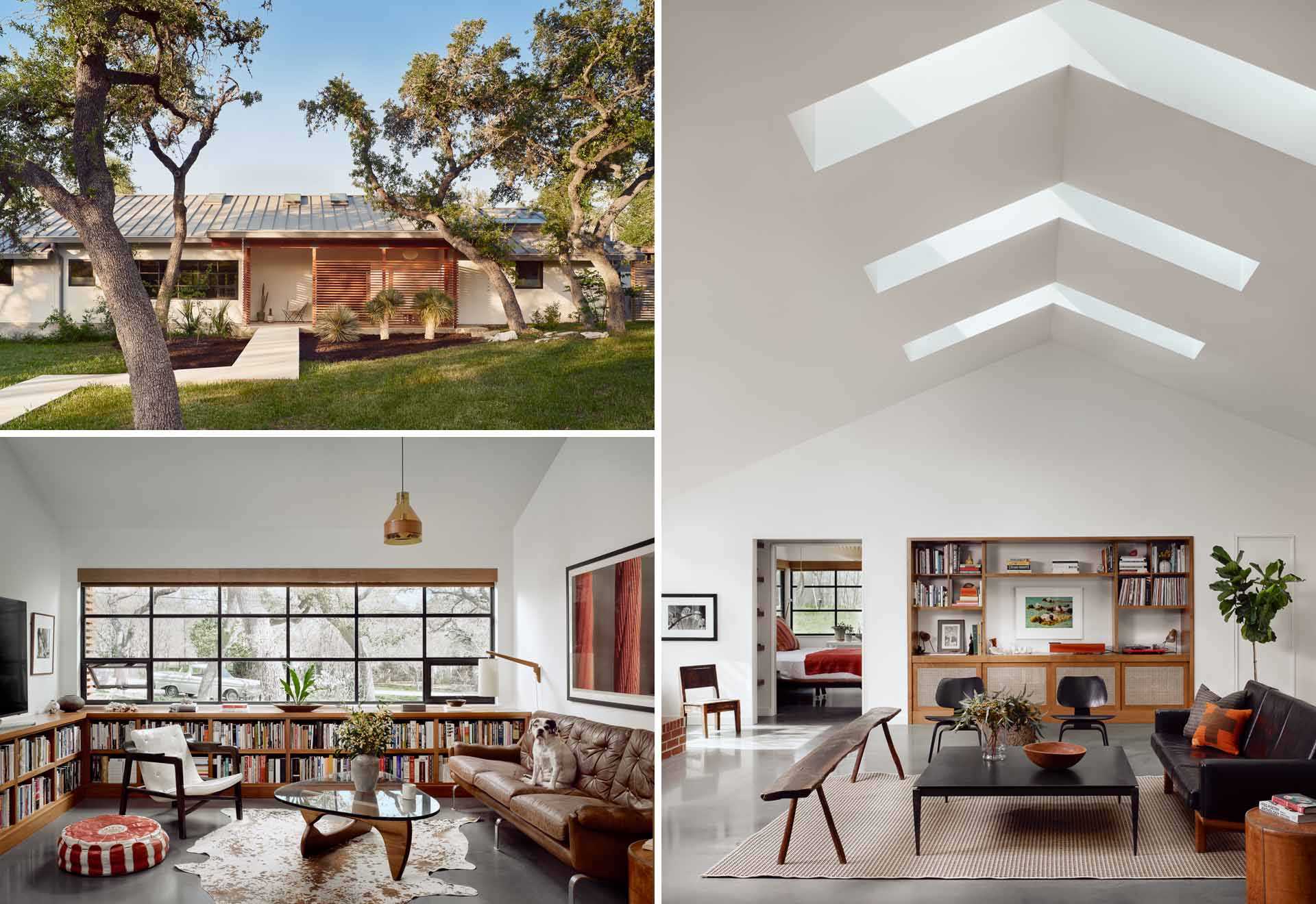 A renovated 1970’s ranch home in Austin, Texas, has been designed for the homeowners who wanted a space for entertaining.