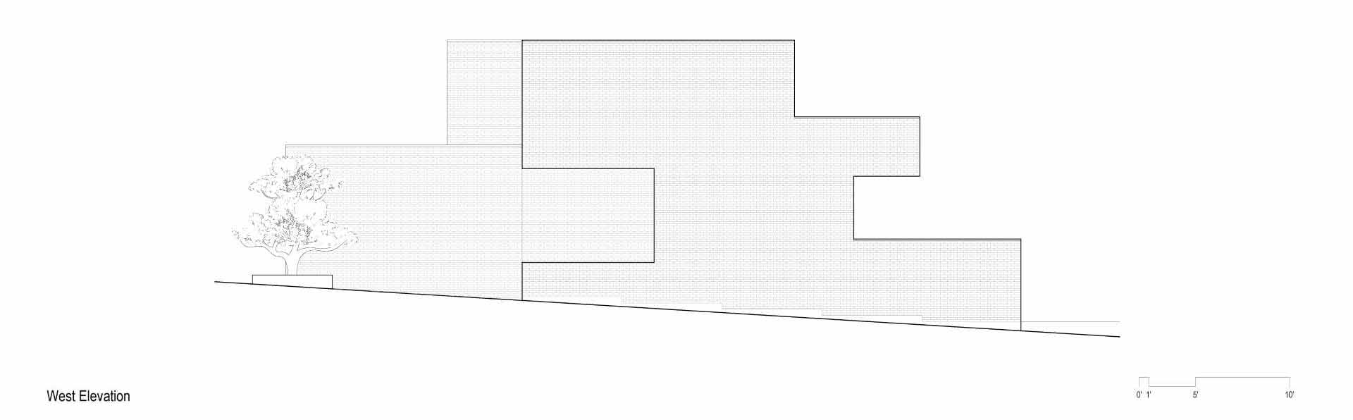 The architectural drawings for a modern three storey home.