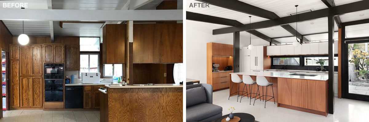 Before + After - A Mid-Century Modern Kitchen Renovation