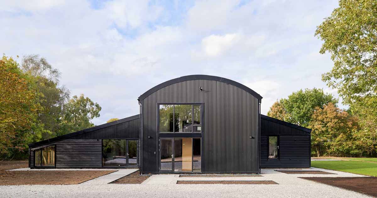 A New Home That Includes A ‘Dutch Barn’ In Partial Shell Form