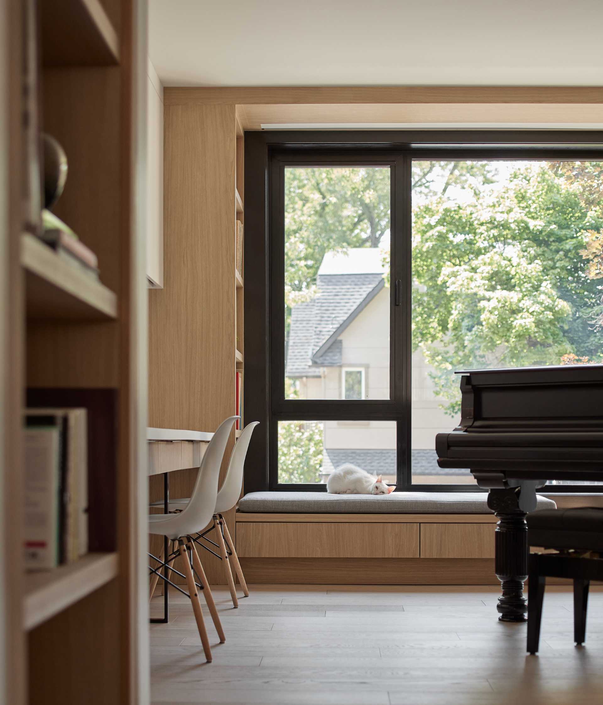 The formal living and dining rooms were deliberately eliminated in the design of this home, allowing for optimal efficiency in planning, and creating a home in which every space is fully utilized on a daily basis.