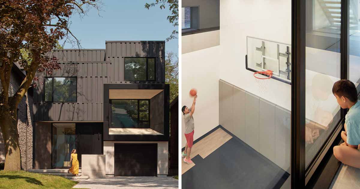 A Basketball Court Was Built Inside This New Home